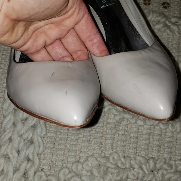 Vince Camuto Gray leather heels shoes size 8.5 - Picture 7 of 12